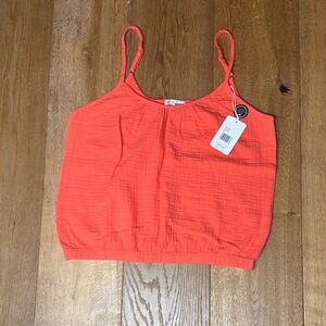 PJ Salvage Vibrant Coral Camisole guava size small